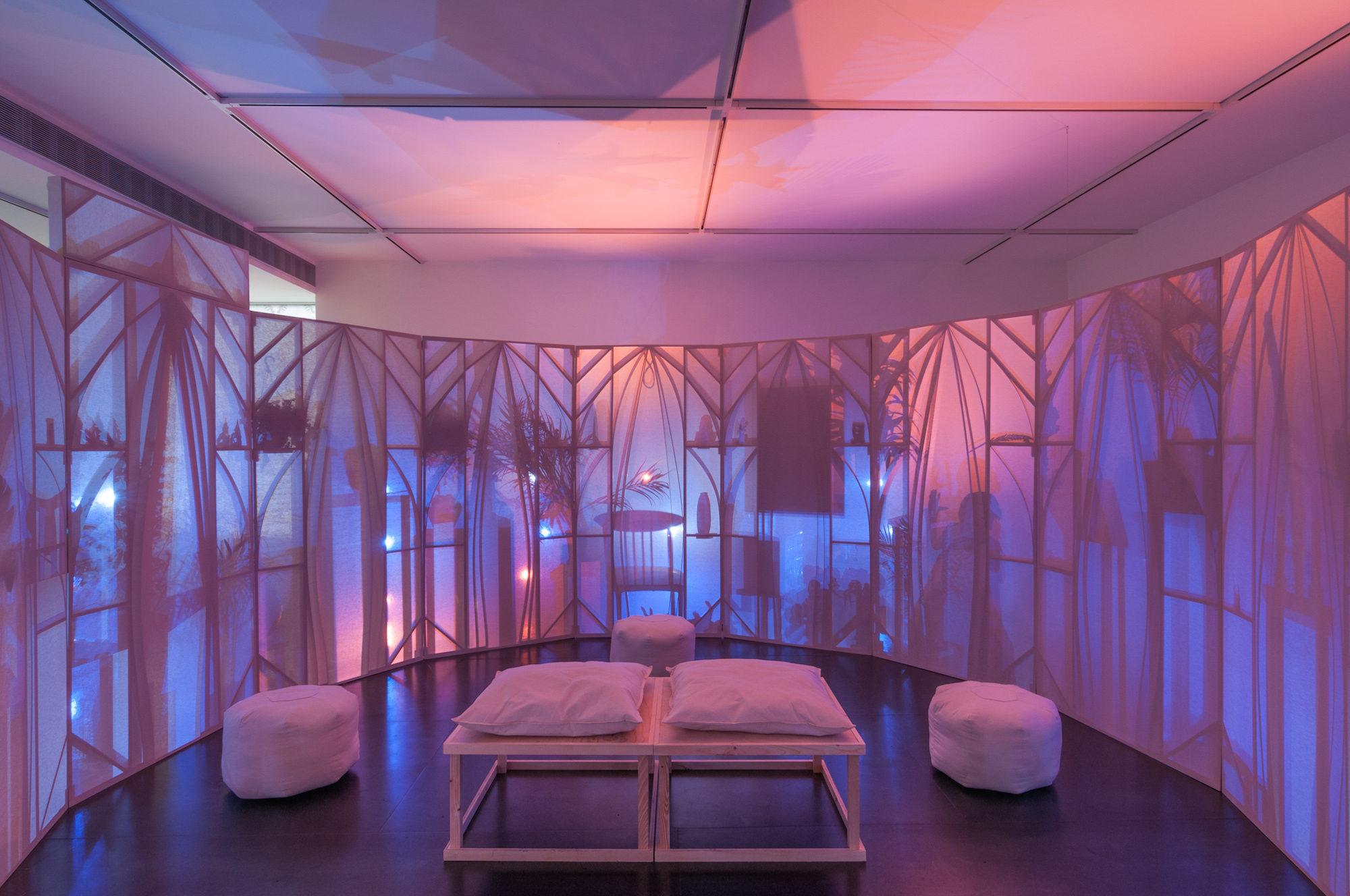 Installation view, Memory Theater, directed by Srijon Chowdhury, presented by Upfor, Portland, OR, April 2016